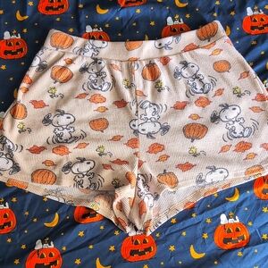 American Eagle Snoopy Fall Pajama Bottoms